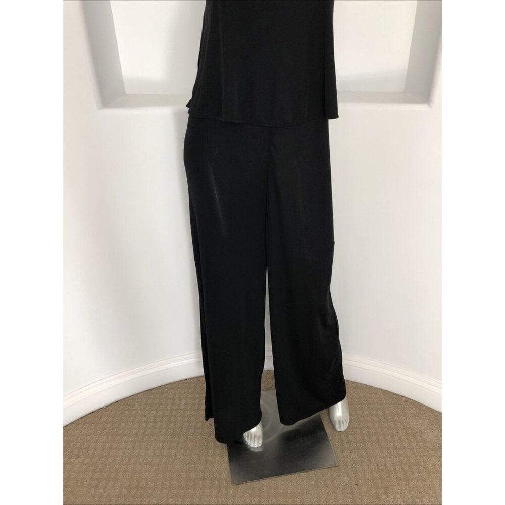 Zara Trafaluc Black Wide Leg Jumpsuit S Open Back Criss Cross Rope Straps - Picture 8 of 14
